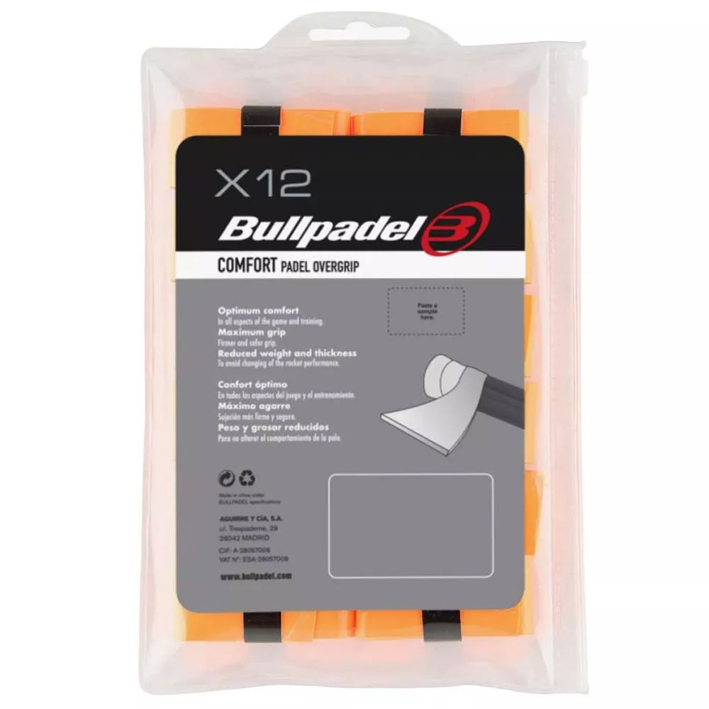 Bullpadel Comfort Orange x 3 overgrips