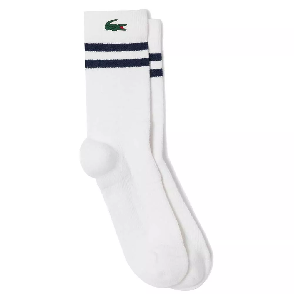 Lacoste Sport Jersey Wit/Blauw sokken