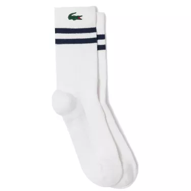Lacoste Sport Jersey Wit/Blauw sokken