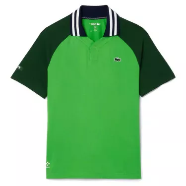 Lacoste Tennis x Daniil Medvedev blauw polo