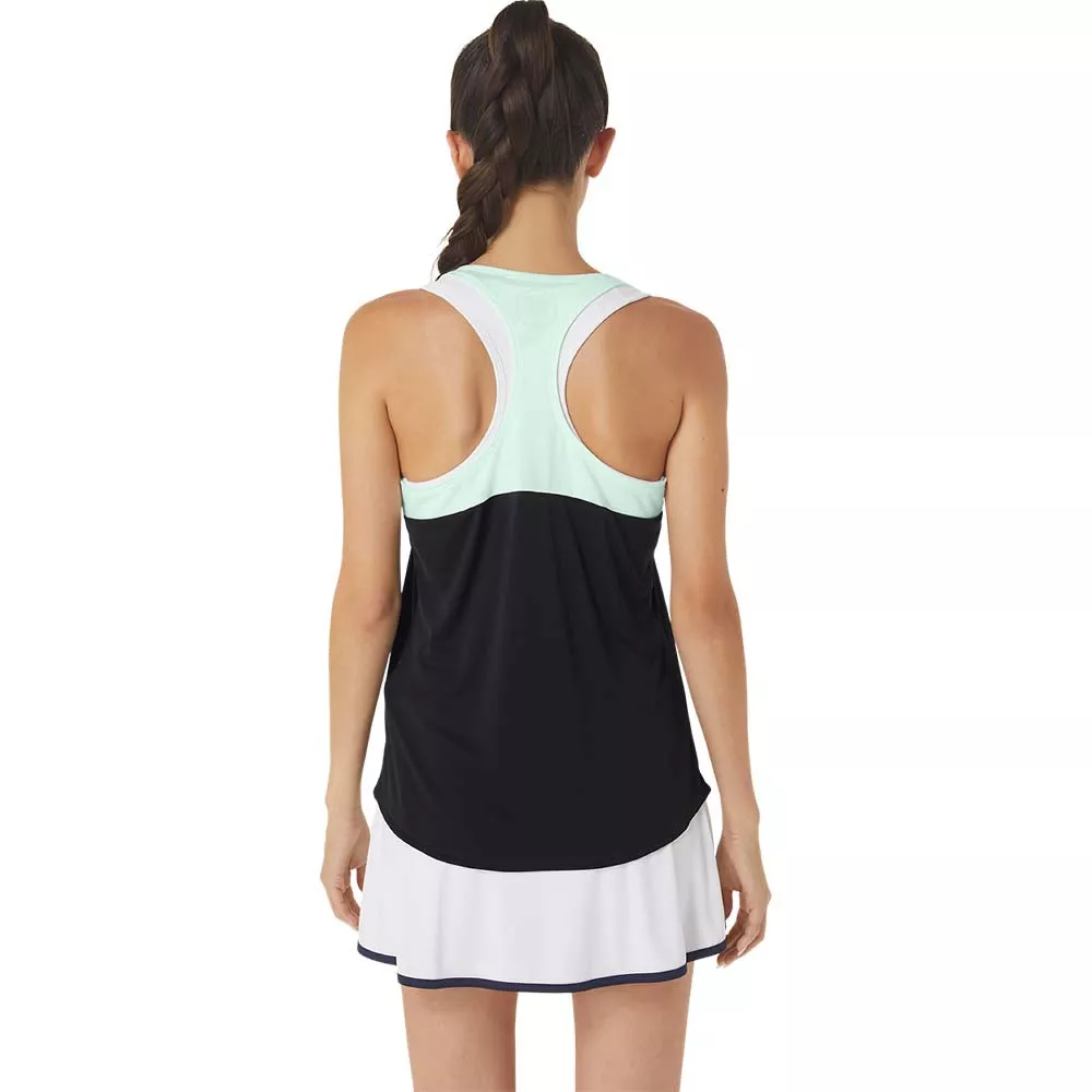 Asics Match Tanktop Wit/Blauw