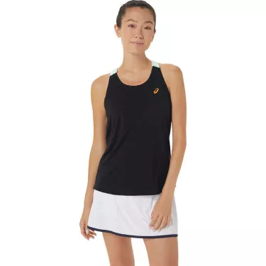 Asics Match Tanktop Wit/Blauw
