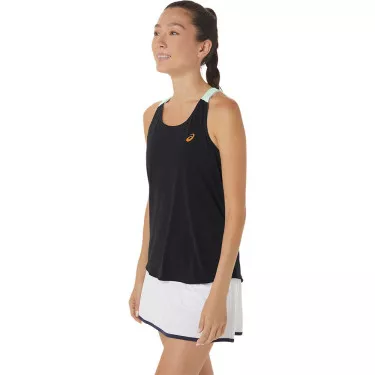 Asics Match Tanktop Wit/Blauw