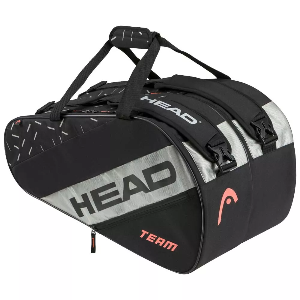 Head Base Padel M Zwart / Oranje tas