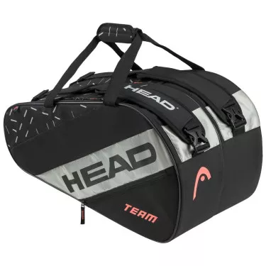 Head Base Padel M Zwart / Oranje tas