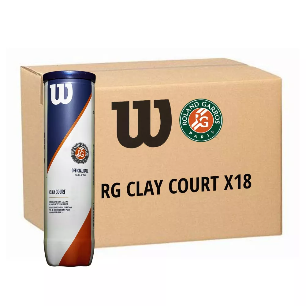 Doos 9 bipack Wilson Rolland Garros Clay Court