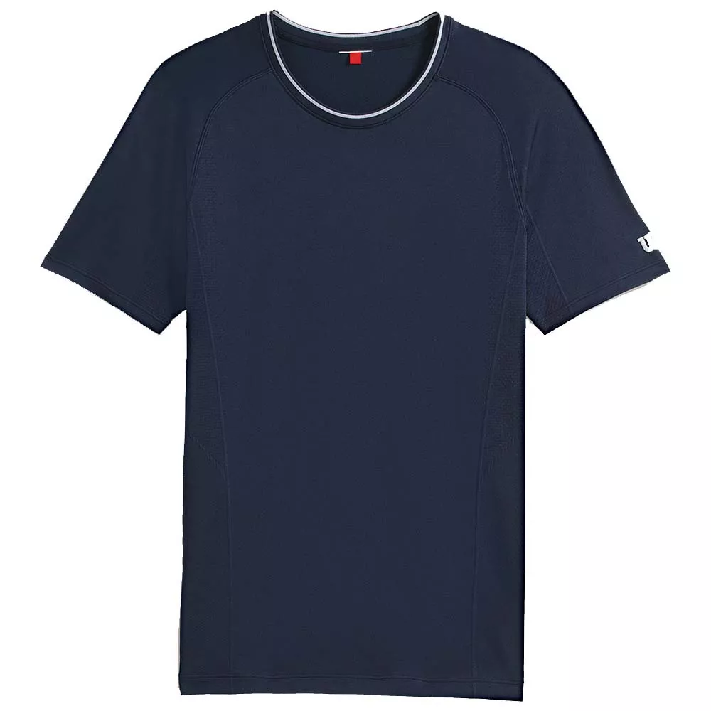 Wilson Team Seamless Crew T-shirt Zwart