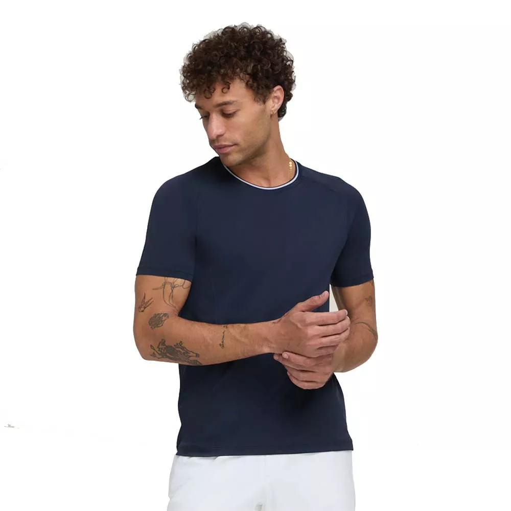 Wilson Team Seamless Crew T-shirt Zwart