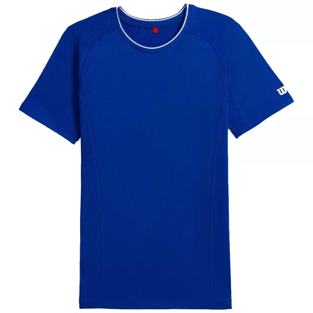 Wilson Team Seamless Crew T-shirt Zwart