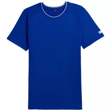 Wilson Team Seamless Crew T-shirt Zwart