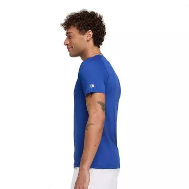 Wilson Team Seamless Crew T-shirt Zwart