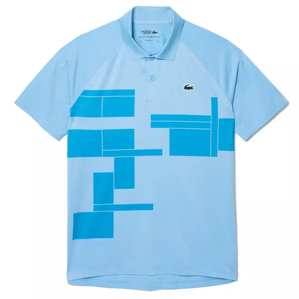 Polo Lacoste Tennis Novak Djokovic Player Blauw Polo