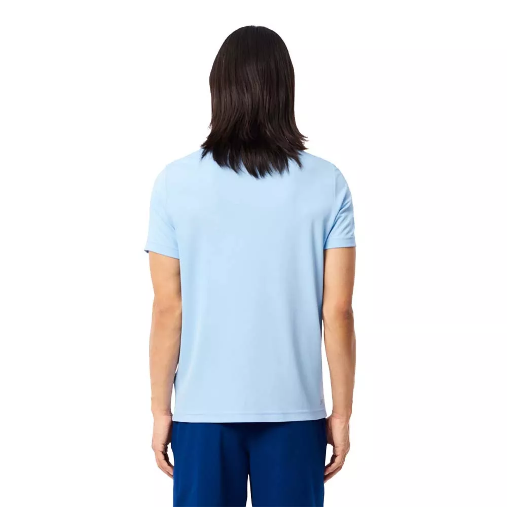 Polo Lacoste Tennis Novak Djokovic Fan LichtBlauw Polo