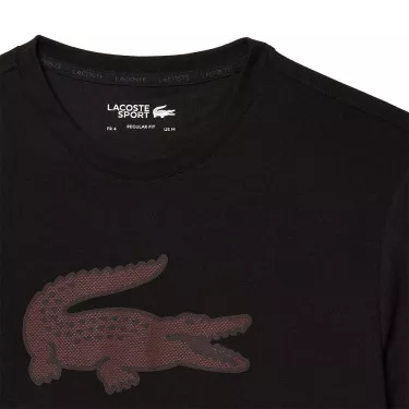 Lacoste Sport-T-shirt Zwart