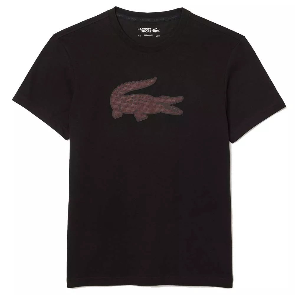Lacoste Sport-T-shirt Zwart