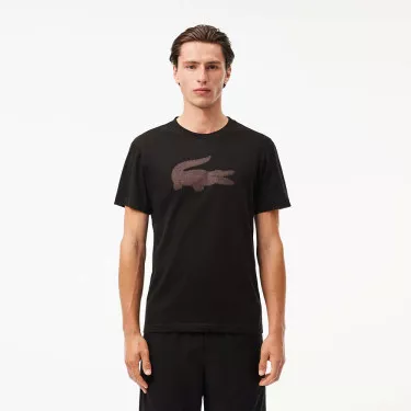 Lacoste Sport-T-shirt Zwart