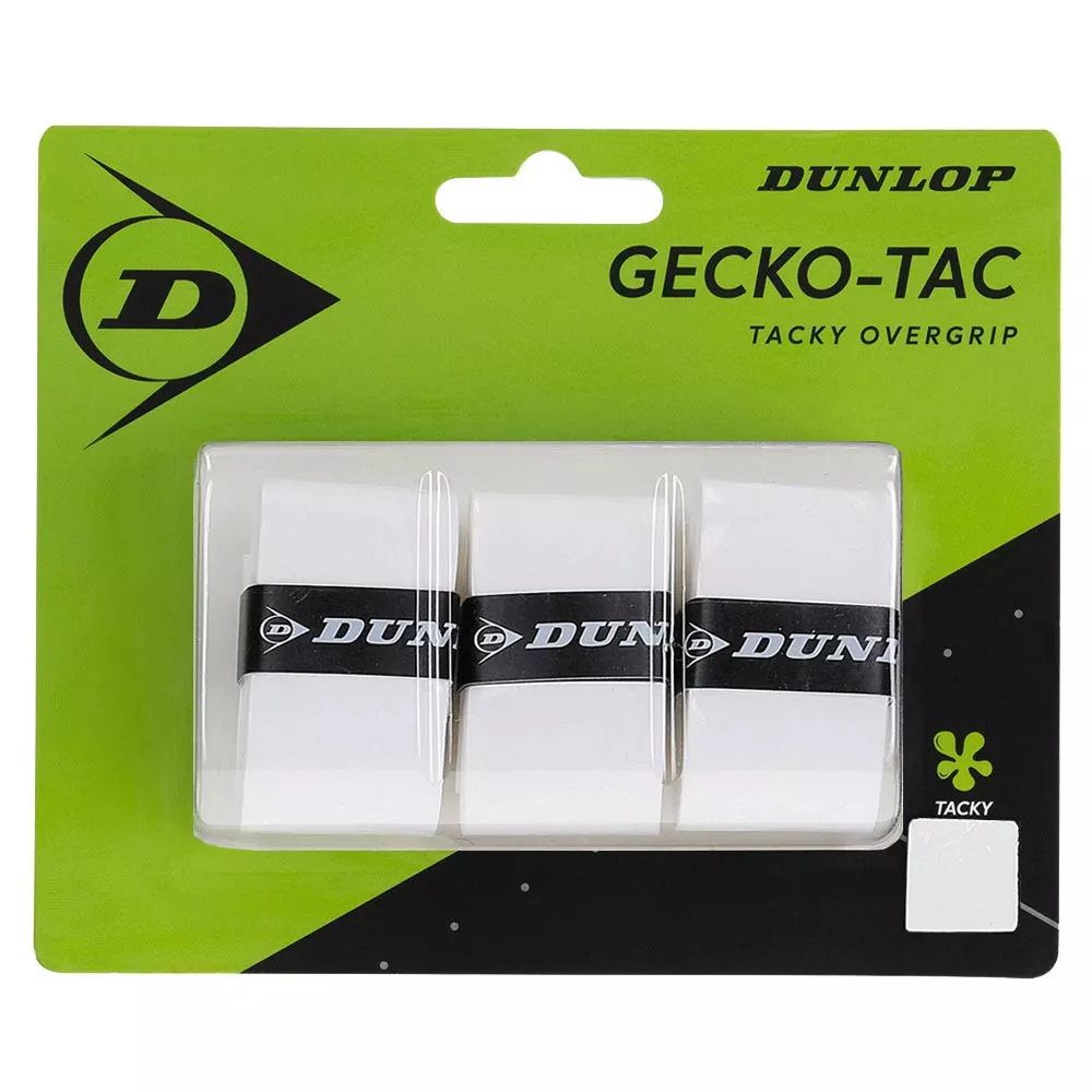 Dunlop Gecko Tac Overgrips Wit x 3