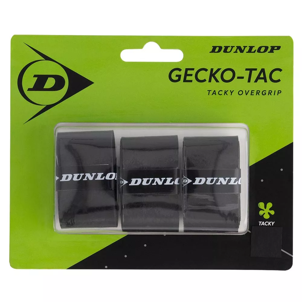 Dunlop Gecko Tac Overgrips Zwart x 3