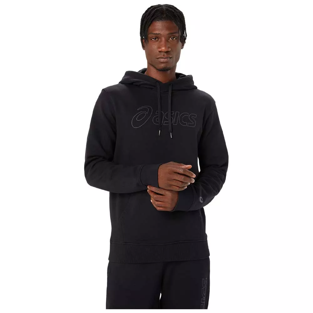 Asics Logo Hoodie Marineblauw