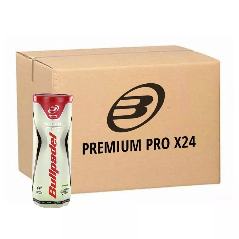 Doos 24 tubes van 3 Bullpadel Premium Pro ballen