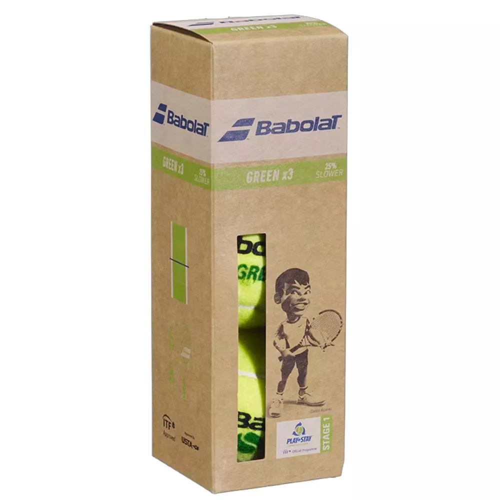 Babolat Green 3 Stuks Geel