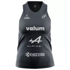 Bullpadel Lleva Claudia Fern&aacute;ndez Zwart tank top