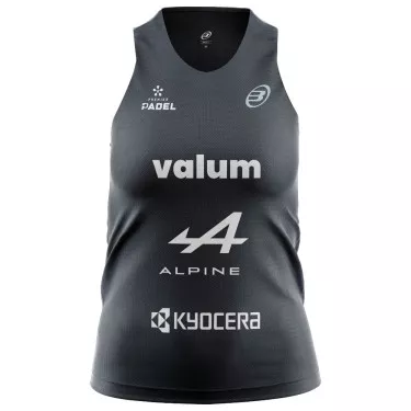 Bullpadel Lleva Claudia Fern&aacute;ndez Zwart tank top