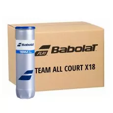 Doos 18 tubes van 4 Babolat Team All Court ballen