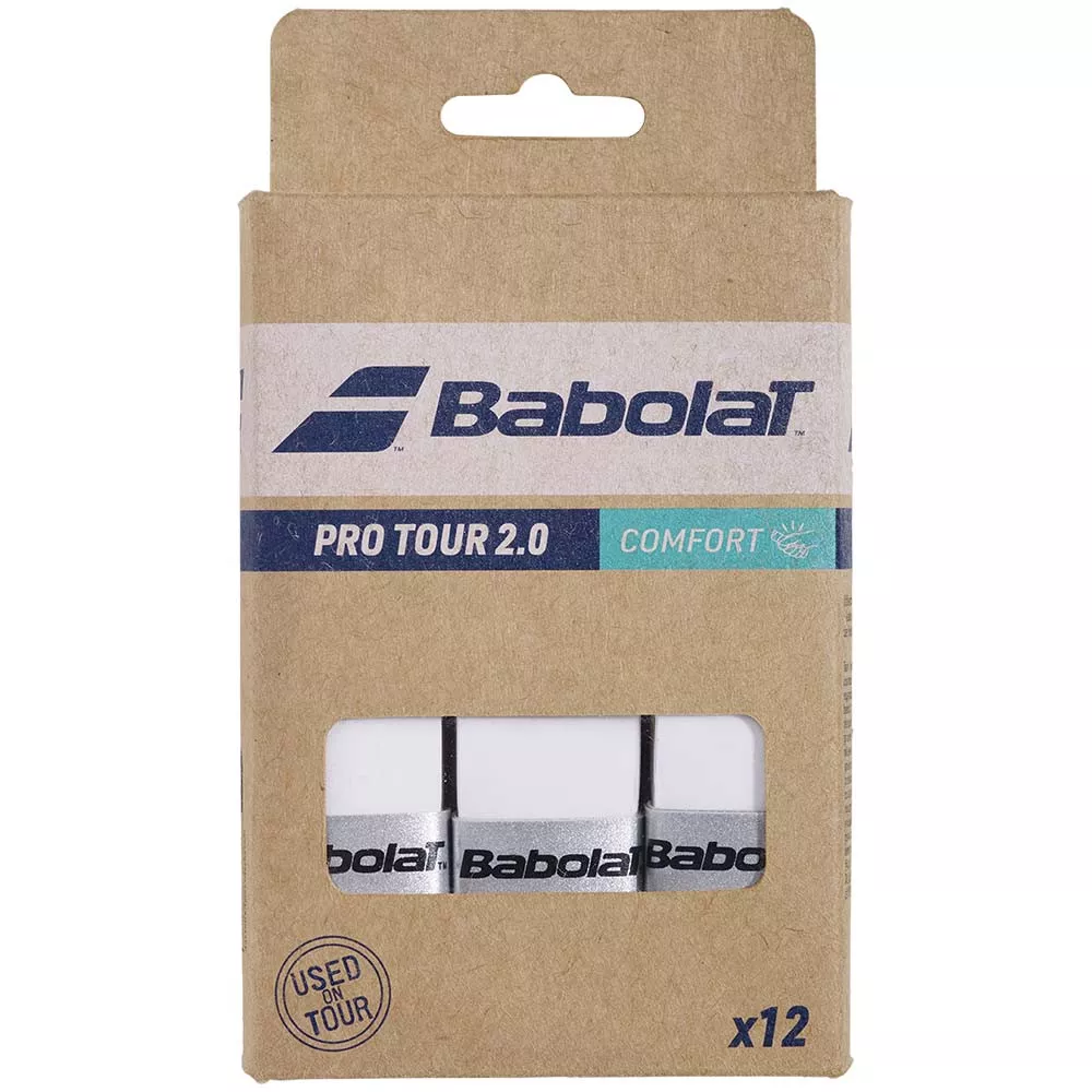 Babolat Pro Tour 2.0 Wit x 12 overgrips
