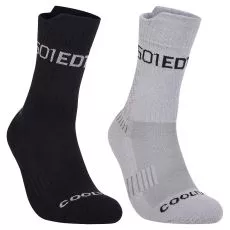 Bullpadel 2 pack Zwart / Wit socks