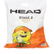 Zak met 72 oranje Head TIP ballen