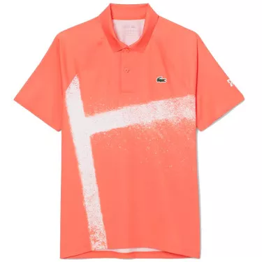 Lacoste Tennis Novak Djokovic Player Blauw / Wit Polo