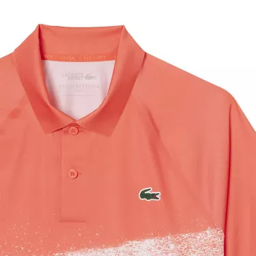 Lacoste Tennis Novak Djokovic Player Blauw / Wit Polo