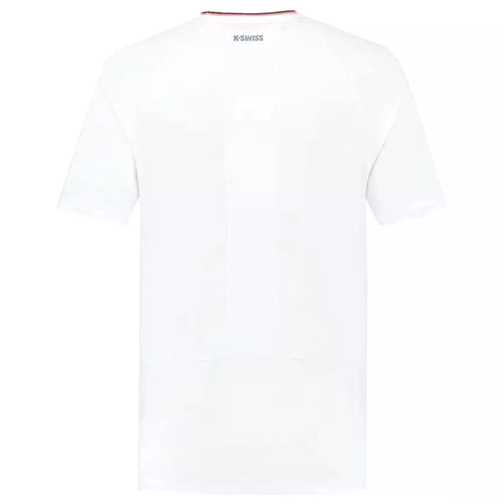 K-Swiss Hypercourt Mesh Crew T-shirt Petrolblauw