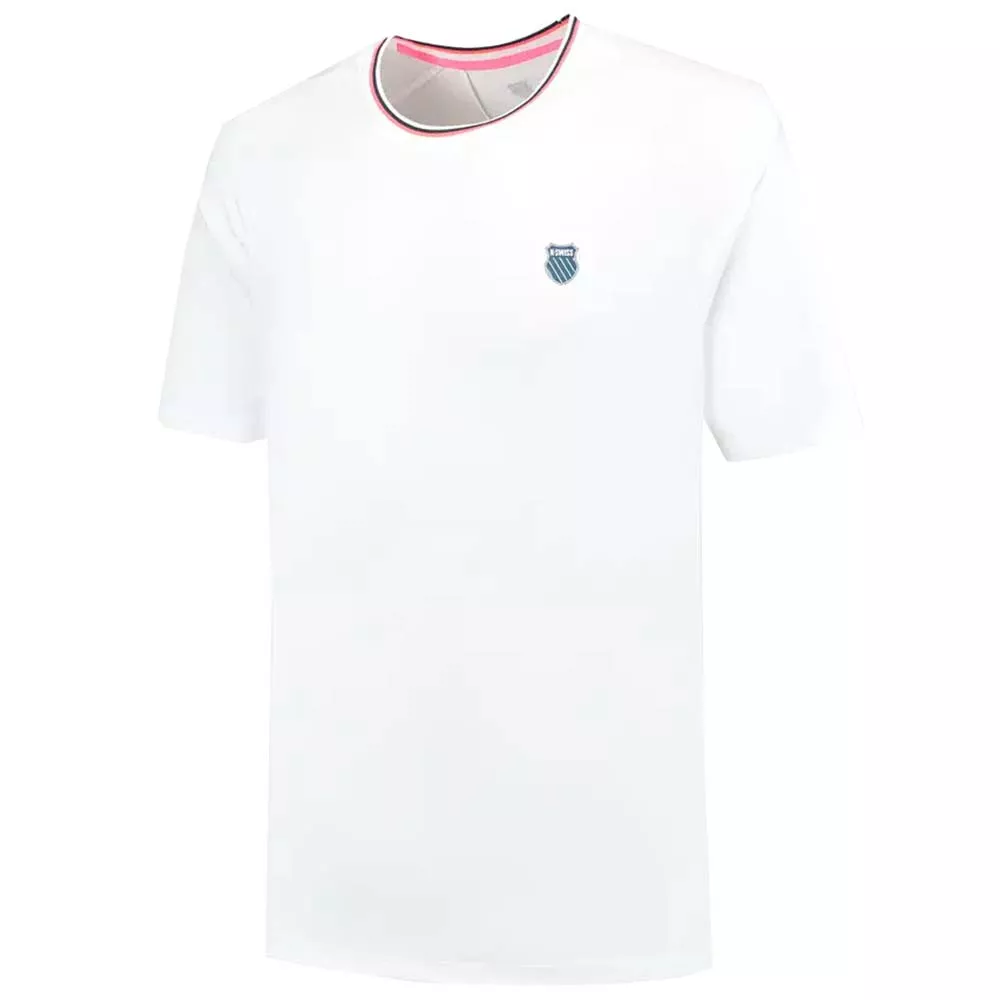 K-Swiss Hypercourt Mesh Crew T-shirt Petrolblauw