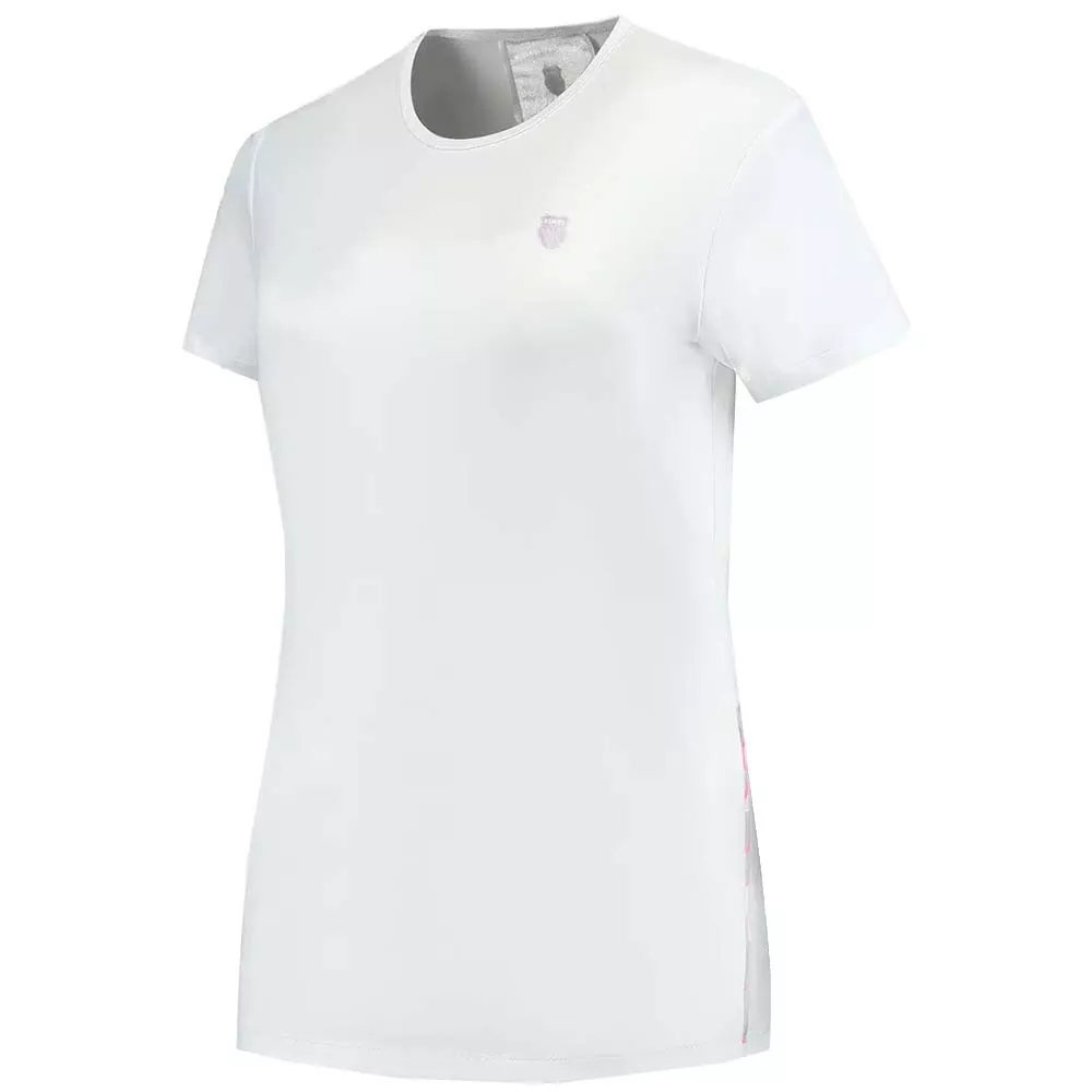 K-Swiss Hypercourt Round Neck Top 2 Wit T-Shirt