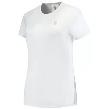 K-Swiss Hypercourt Round Neck Top 2 Wit T-Shirt