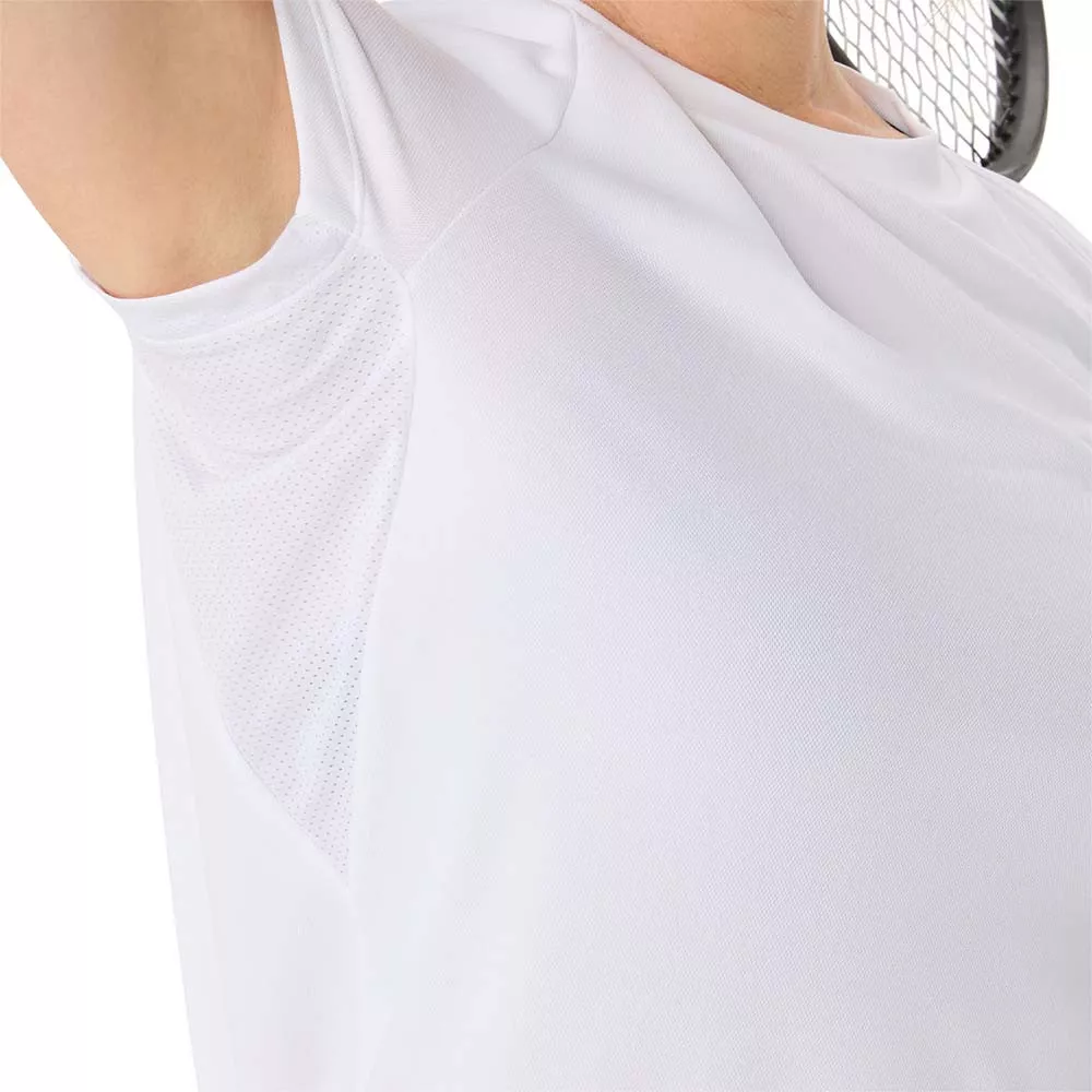 Asics Court SS Dames T-Shirt Wit/Roze