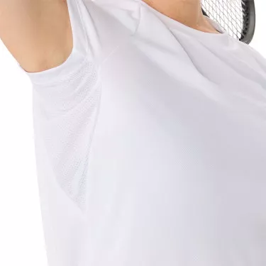 Asics Court SS Dames T-Shirt Wit/Roze