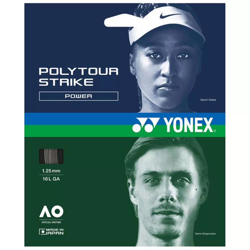 Yonex Poly Tour Strike Grijs 12m Snaar