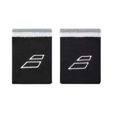 Babolat Jumbo Logo Wit / Zwart polsbandjes x 2