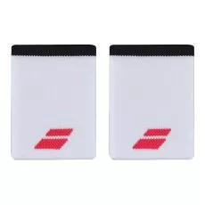 Babolat Jumbo Logo Wit / Rood polsbandjes x 2