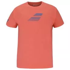 Babolat Exercise Big Flag Blauw/oranje Tee