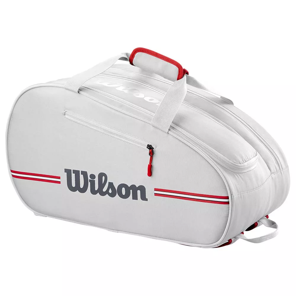 Wilson Team Padel Heather Grijs / Rood tas