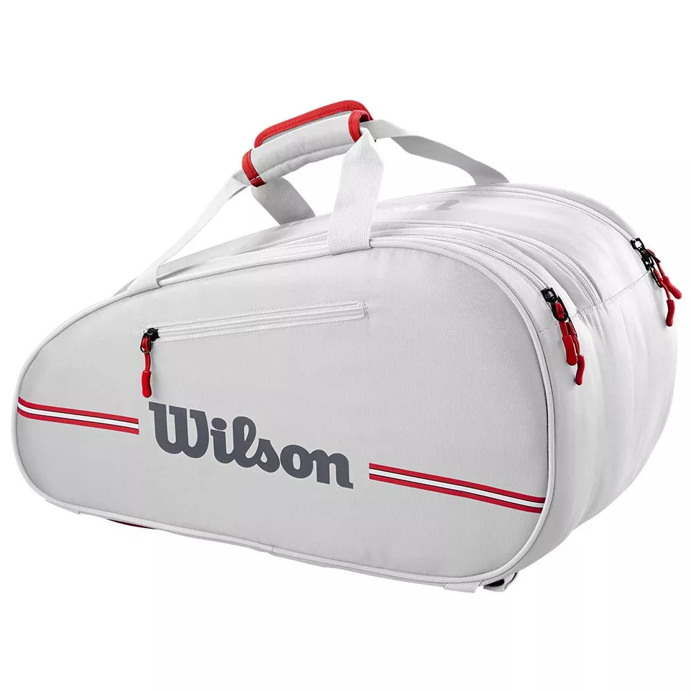 Wilson Team Padel Heather Grijs / Rood tas