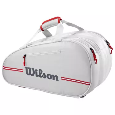 Wilson Team Padel Heather Grijs / Rood tas