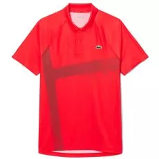 Lacoste Tennis Novak Djokovic Speler Poloshirt Rood/Bordeaux