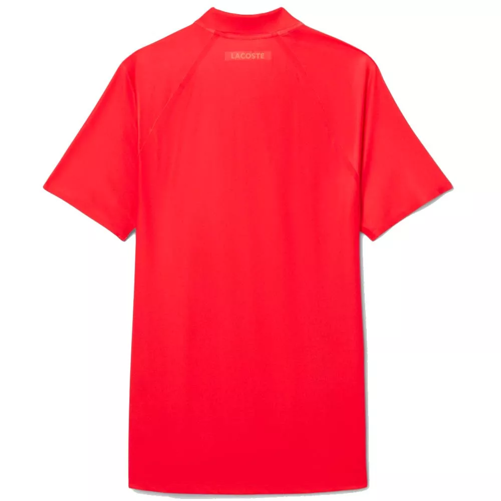 Lacoste Tennis Novak Djokovic Speler Poloshirt Rood/Bordeaux