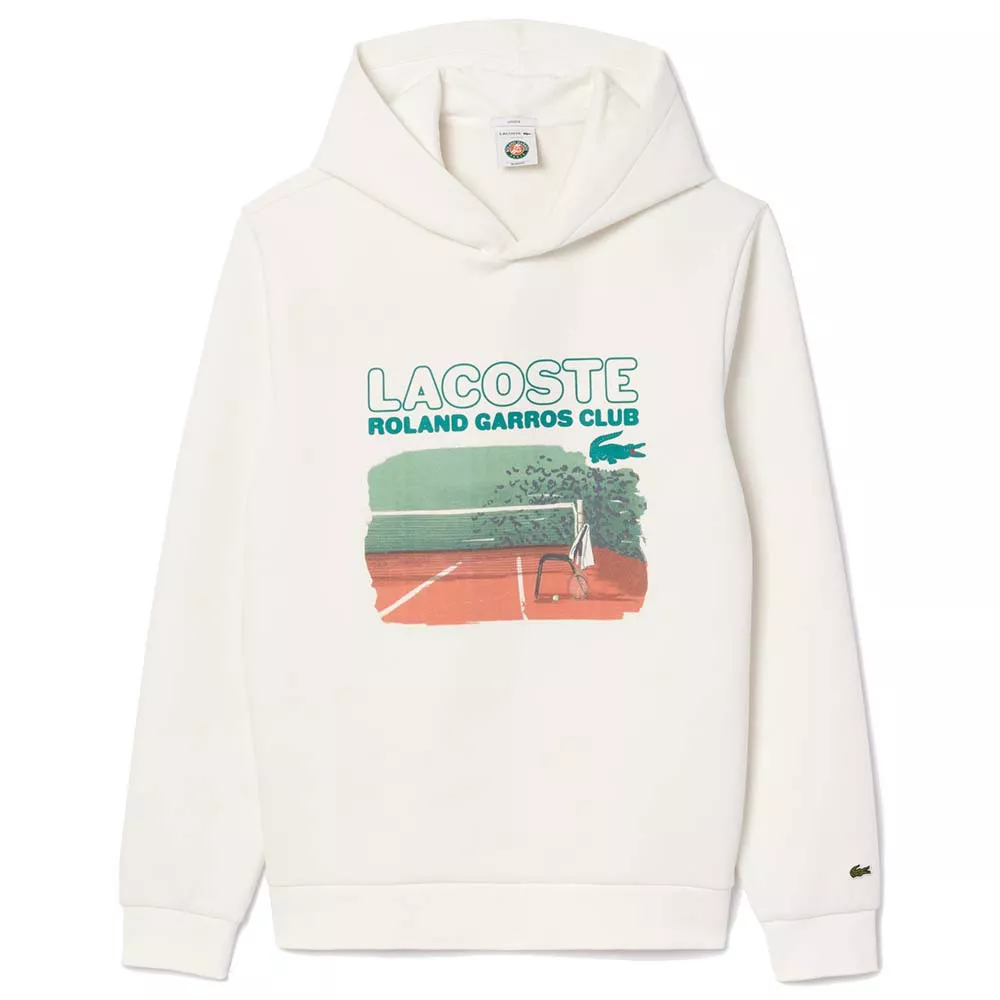 Lacoste Roland Garros Club-hoodie wit