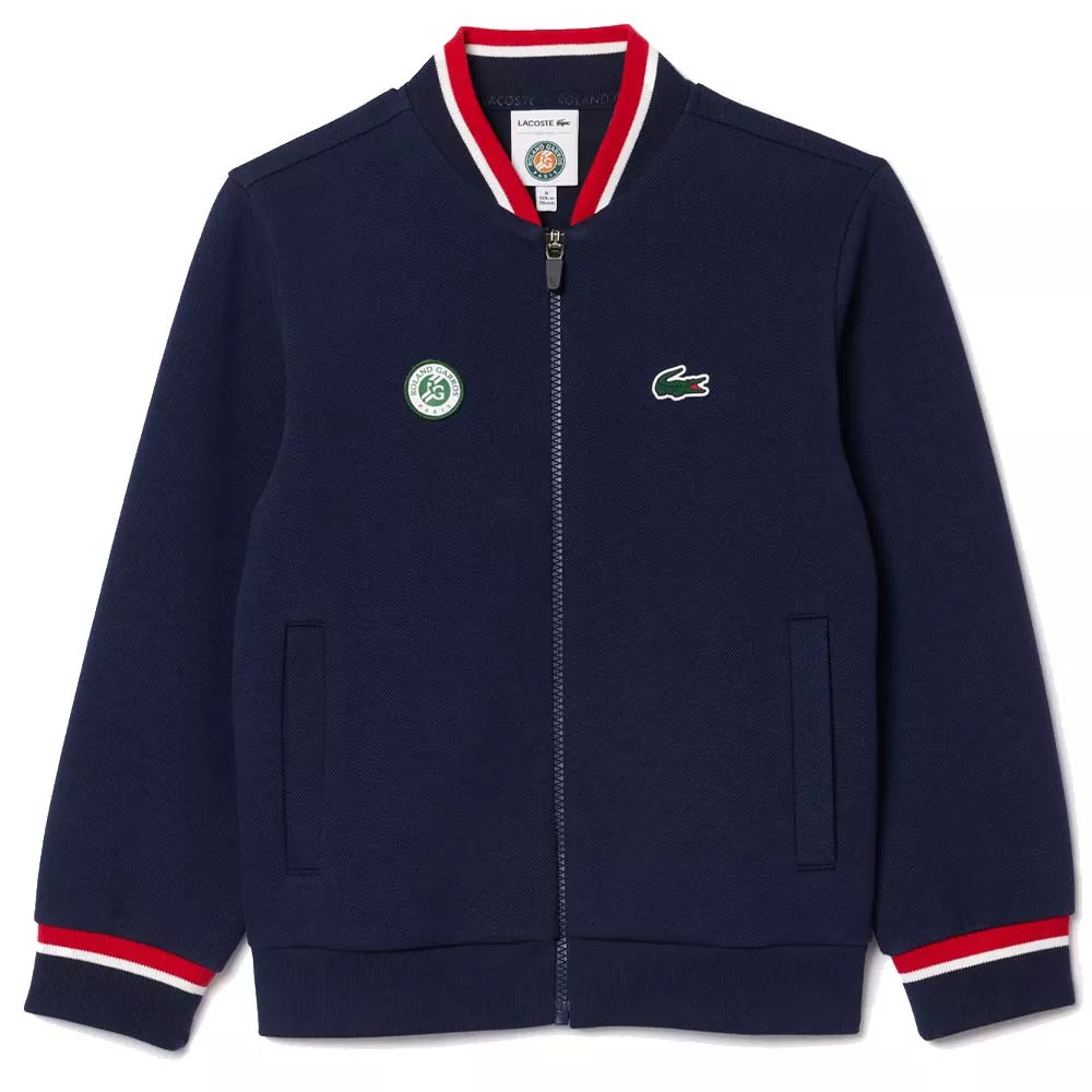 Lacoste Roland Garros jack met rits Marineblauw